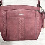 Rosetti Mauve Pink Faux Leather Crossbody Bag Photo 3