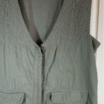 Tibetan Trader Cotton Cargo Utility Vest Womens Medium Olive Green READ‎ Photo 1