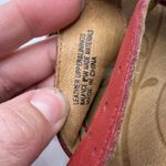 Born Women's Sandal Red Leather US Sz 8 Wedge Slip On Casual Comfort Shoes Photo 7