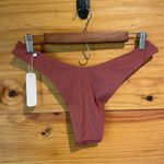 Somerfield Swim Reethi High Cut Cheeky Ribbed Bikini Bottom in Bloom Large NWT Photo 3