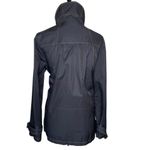 Kristen Blake Black Mock Neck Accent Buttons Zip Pockets Button Sleeves Preppy M Size M Photo 2