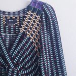 Anthropologie  Mauve Gianna 3/4 Sleeve Blouse Photo 3