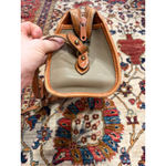 Dooney & Bourke Vintage Small Pebble Leather Crossbody Satchel Taupe Tan Photo 3