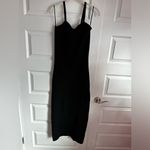 Nanushka Noa Compact‎ Knit Bustier Midi Dress Black M NWT Size M Photo 3