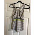 Lululemon  Studio Racerback Striped Tank Top Gray Yellow 6 Photo 2