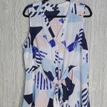 Torrid Georgette Peplum Knot Waist Geometric Top Photo 1