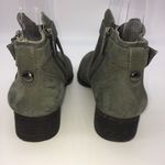 Vince Camuto Women's Dark Gray Laser Cut Perforated Suede Booties Photo 5