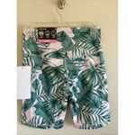 Gottex  Pastel Pink Tropical Palm Active Biker Shorts Phone Pocket Small NEW NWT‎ Photo 3