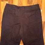 Merona chocolate brown linen blend pants size 18 beach summer lightweight Photo 5