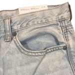 American Eagle NWT  Women Jeans‎ 12 Tall Denim Mom Jean Bleached Out Raw Edge Photo 1