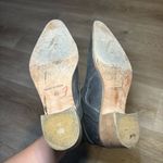 Free People  Black Loop Leather Ankie Booties Heeled Buckle Washed Black Photo 10