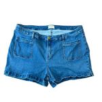 Lane Bryant  jean shorts Size 24 Plus Blue denim Pockets Photo 0