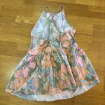 Free People NEW Deserted Island Coastal Beach Boho Butterfly Mini Dress M Photo 5