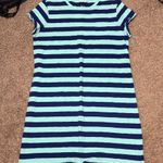 Gap Dress with Blue and Green Stripes Photo 0