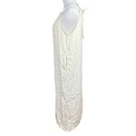 Little Lies Women's Ainsley Halter Maxi Dress Beige Pinstripe M Summer Beachy Size M Photo 5