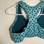 Nike Sports Bra Teal Turquoise Polka Dots L Photo 5