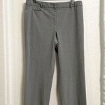 Talbots Womens Pants Gray Grey Career Flat Front Mini Key Pocket Slacks Size 16 Photo 0