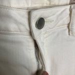 All Saints Lola Cropped Jeans Slim Fit Distressed White Women’s Size 27 Frayed Photo 5