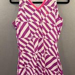 Nike pro dri fit tank top fitted size medium purple activewear top sports Photo 0