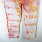 Crown & Ivy Crown Ivy Size 4 Pants Trendy Tulip Tie Dye Handmade Scalloped Pink Orange 218 Photo 4