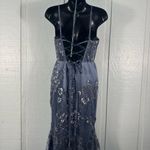 Dear Moon  Juniors' Sequined Illusion Lace-Up-Back Corset Gown Size 5 NWOT Photo 8
