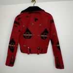 Capulet Moto Jacket Rust Moto Black Quilted Lining Womens Red XS Photo 2