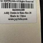 Mia Joy Addy Distressed Denim in Slate super High Waisted Wide Leg Jeans 28 NWT Gray Photo 9