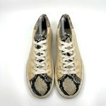 Veronica Beard  Snake Skin and Leather Low Top Sneakers Women's 10 US Photo 4