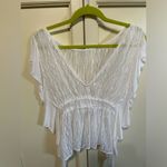 Free People  white sheer top size xs Photo 1