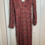 Free People NEW Some like it Hot Floral Plunge Neck Wide Leg Jumpsuit Size 6 Photo 0