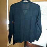 Carolyn Taylor Vintage  Embroidered Charcoal Gray Wool Blend Cardigan Size Medium Photo 4