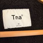 Aritzia Cozy Teddy Fuzzy Puffer Jacket Fleece Sherpa Fall Winter Hooded Coat XS Black Photo 2