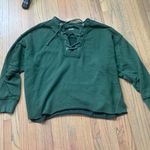 Aerie  green sweatshirt small Photo 0