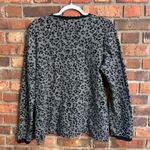Cuddl Duds ClimateRight by  womens v-neck animal print fleece pullover gray L Photo 3