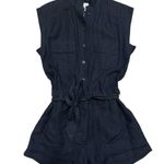 Frame NWTs  100% Linen Button-Up Romper Size XS Photo 2