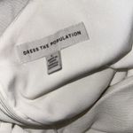 Dress the Population NWOT Alondra Blouson Sheath Dress in white sz L Photo 4