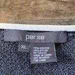 Per Se 2 PC Sweater Set L/XL Black/Color Block Photo 5