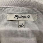 Madewell  Size 10 Mini Skirt Jacquard Gamine Embroidered Striped Detail Lined Photo 3