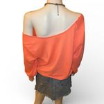 PINK - Victoria's Secret PINK Victoria’s Secret- Neon Coral Pullover Photo 3