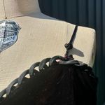 1950s Vintage Black Velvet Circle Skirt Dress Size M Photo 7