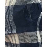 Lucky Brand Women XS Blue Plaid Thrashed Collar Button Down Shirt Casual Momcore Photo 5