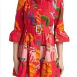 Farm Rio NWOT  Mixed Fruits Ocean Bright Vibrant Dress Ruffle Sleeve Size S Photo 0