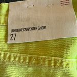 Urban Outfitters NWT  Longline Denim Carpenter Shorts/Green Photo 5