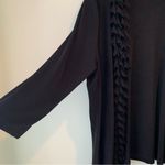 NWT Choices Black Amelia Island Ruffle Front Stretch Cardigan Large L Jacket Photo 6