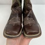 Nocona Size 7 B Boots Hero Tori Desert Leather Brown Embroidered Blooming Cactus Photo 11