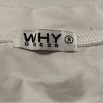 Why Dress Women Size Small White Short Sleeve Shirt Top Blouse Pink Heels Pearls Photo 2