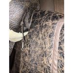 Free People  Dark Brown Vegan Leather, Shepherd, Moto Bomber Vest‎ Women's Xs Photo 5