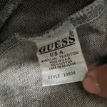 Guess  Vintage 90s Medium Light Wash Trucker Denim Jacket Leather Trim Collar M Photo 9