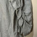 Max Studio Women's Striped Linen Blend Ruched Sleeve Blazer Size XL Photo 6