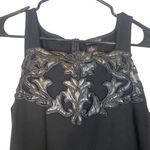 AQUA Black Lace Sleeveless Mesh Upper Dress Women SZ L Photo 10